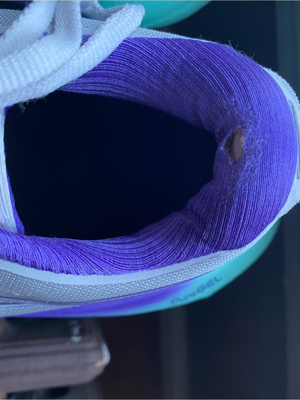 Asics Gel Kayano Sneakers with Teal & Purple Sneakers - Picture 3 of 5